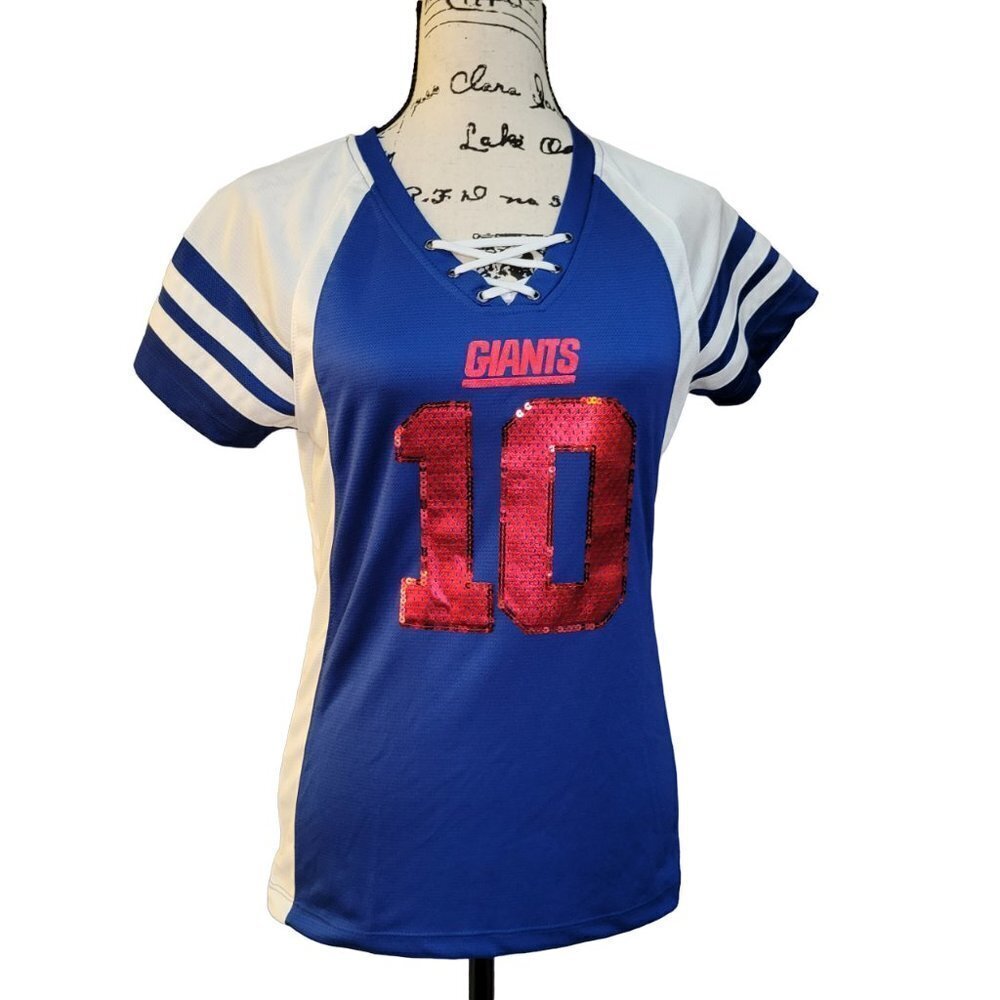NWT Majestic NFL Giants "Manning 10" Top - Size Medium